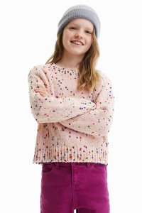 Desigual Mottled jumper Mikiny Dievcenske | QDHJ-28053