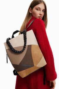 Desigual Multi-position patchwork Batohy Damske | JNRH-57236