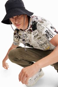 Desigual Newspaper Polokosele Panske | FIZD-09268