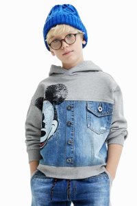 Desigual Oversize Mickey Mouse Mikiny Chlapcenske | UQAY-89172
