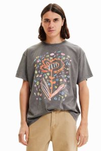 Desigual Oversize flower Polokosele Panske | YDEL-45132