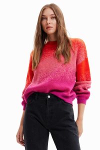 Desigual Oversize gradient pullover Svetre Damske | VFST-37891