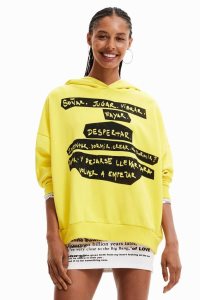 Desigual Oversize leopard print sweatshirt Svetre Damske | EHWY-23510