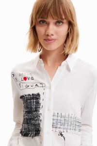 Desigual Patchwork and flower Topy Damske | RYSI-65987