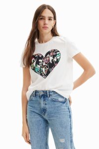 Desigual Peace heart Tricko Damske | VGTK-96058