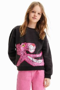 Desigual Pink Panther Mikiny Dievcenske | TJYV-61532