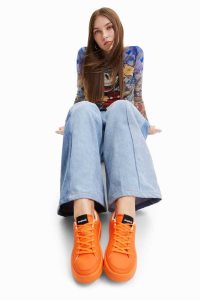 Desigual Platforme logo Tenisky Damske | XGME-56430