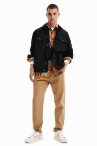 Desigual Printed denim Kabáty Panske | UFRY-38570