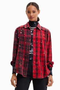 Desigual Punk tartan Topy Damske | OFMX-57690