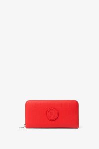 Desigual Red coin purse in logomania Penazenky Damske | XFPJ-69528