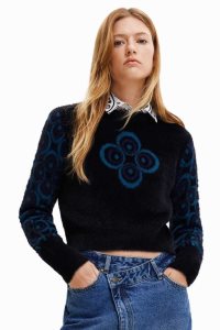 Desigual Retro geometric print jumper Svetre Damske | JEAO-02638