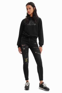 Desigual Ripped skinny Džínsy Damske | BLHX-20398