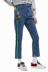 Desigual Rovno cropped strip Džínsy Damske | BVEY-39740