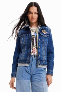 Desigual S Kapucňou denim Bundy Damske | BXSI-60912