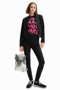 Desigual Semisove-effect biker Bundy Damske | HSJP-03589