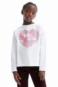 Desigual Sequin splatter Tricko Dievcenske | AJKM-67235