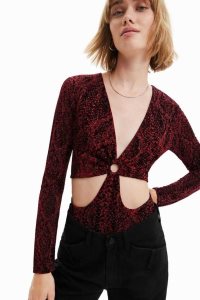 Desigual Shiny cut-out Body Damske | KVYZ-47152