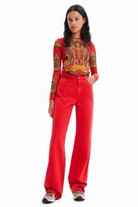 Desigual Siroke Topanky leg Džínsy Damske | QMVO-64219