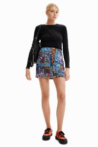 Desigual Slim arty logo mini Sukne Damske | OSGZ-36579