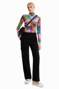 Desigual Slim floral Tricko Damske | HIUJ-87630