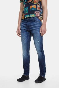 Desigual Slim jeans with message Nohavice Panske | AOWM-39520