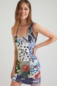 Desigual Slim patch square neckline Kombinéza Damske | SUPD-63154