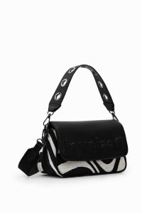 Desigual Small half-logo zebra Crossbody Kabelka Damske | GUZM-42130