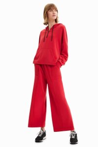 Desigual Soft-touch wide-leg trousers Leginy Damske | AZRF-76958