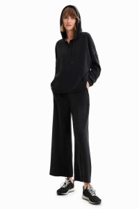 Desigual Soft-touch wide-leg trousers Leginy Damske | KLBH-96210