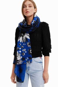 Desigual Square daisies foulard Satky Damske | KBGC-07314