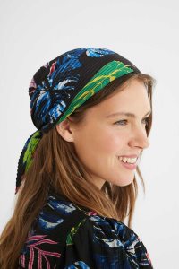 Desigual Square foulard leaves Satky Damske | UPXS-15463