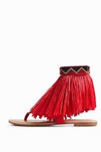 Desigual Stella Jean fringed flat Sandále Damske | THNJ-76192