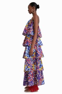 Desigual Stella Jean long ruffled Kombinéza Damske | YMAK-74153