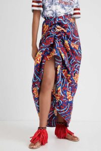 Desigual Stella Jean multiposition long Sukne Damske | RGLD-80437