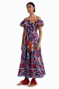 Desigual Stella Jean ruffled midi Kombinéza Damske | EJSL-78354