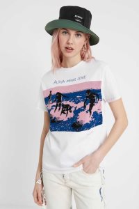 Desigual Surfer print Tricko Damske | YMJL-40591
