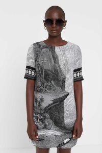 Desigual T-shirt Kombinéza Damske | PJQK-71983