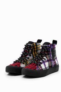 Desigual Tartan high-top Tenisky Damske | MABS-59403