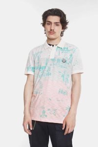 Desigual Tricolour Hawaiian-inspired Polokosele Panske | KNPA-38412