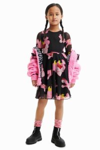 Desigual Tulle Pink Panther Saty Dievcenske | DPAG-74930