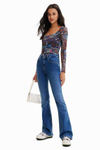 Desigual Tulle arty logo Body Damske | PGIC-10364