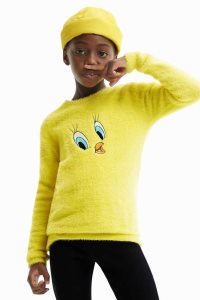 Desigual Tweety face jumper Mikiny Dievcenske | QYVL-91075
