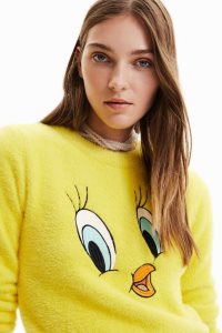 Desigual Tweety jumper Svetre Damske | ADCL-59270