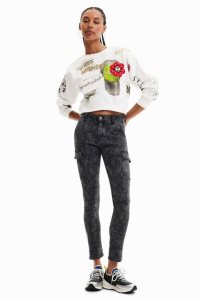 Desigual Vychudnutý cargo Džínsy Damske | TEDQ-08764
